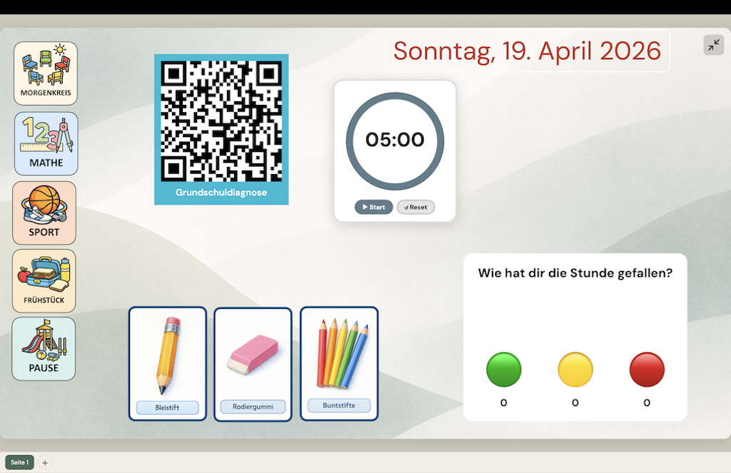 Klassenregie Web-App im Browser
